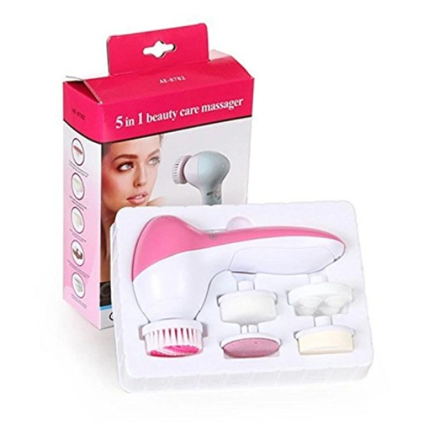 5-In-1 Smoothing Body Face Beauty Care Facial Massager (PINK)